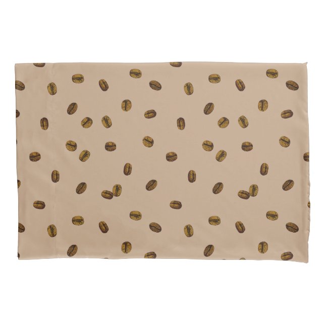 Coffee Bean Pattern Pillowcase (Front)