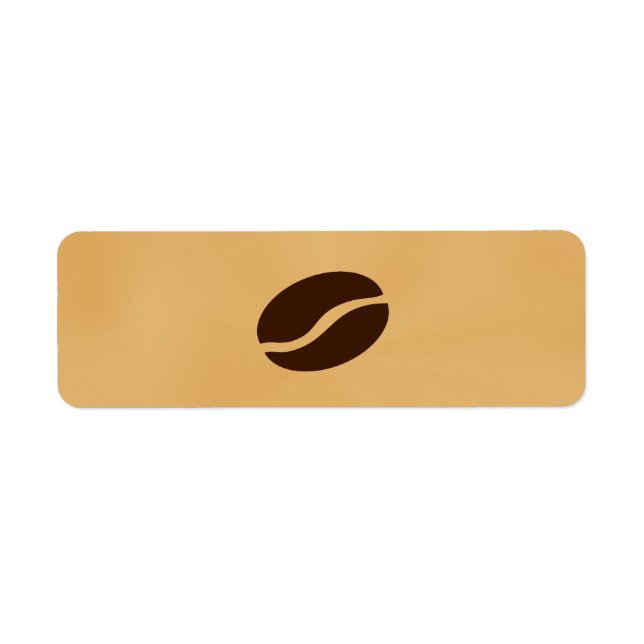 Coffee Bean Return Address Label (Front)