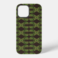 Coffee bean seamless pattern with ethnic motifs. V