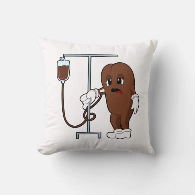 Coffee bean with Coffee pot Cushion (Front)