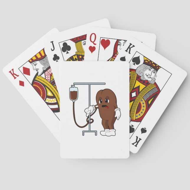Coffee bean with Coffee pot Playing Cards (Back)