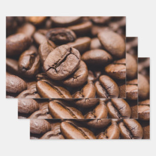 Coffee Bean Wrapping Paper Sheet