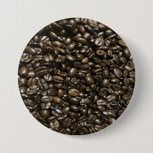 Coffee Beans 7.5 Cm Round Badge (Front)