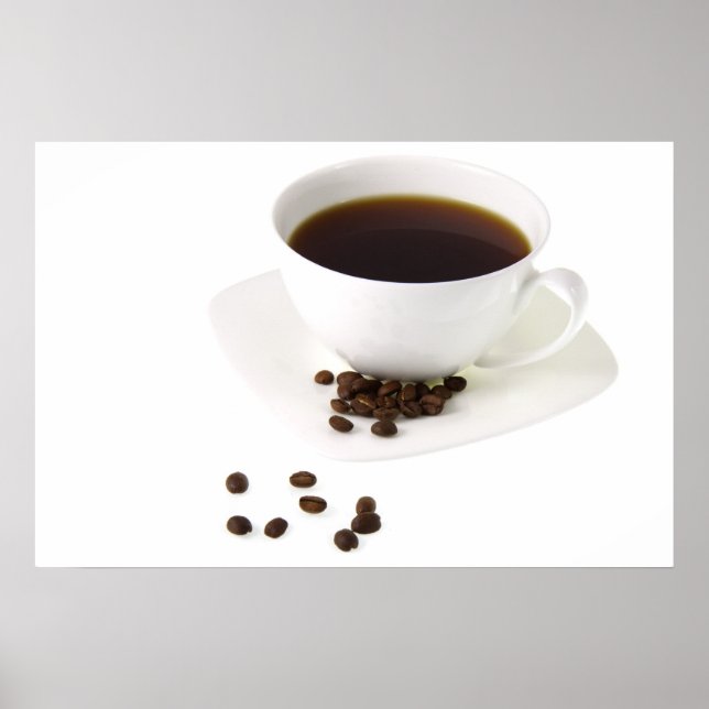 Coffee Beans and Coffee Poster (Front)