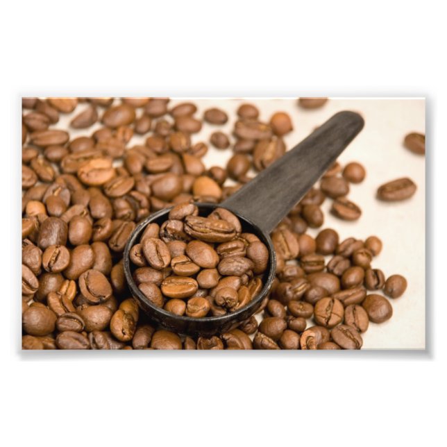 Coffee Beans Background Photo Print (Front)