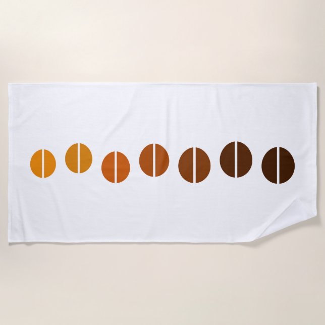 Coffee beans Beach Towel (Front)