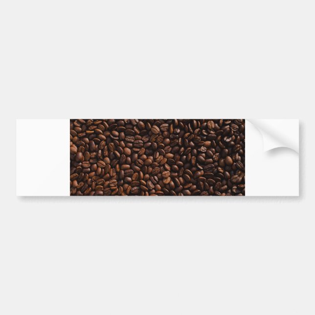 coffee beans bumper sticker (Front)