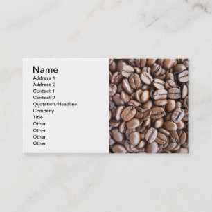 Coffee beans business card