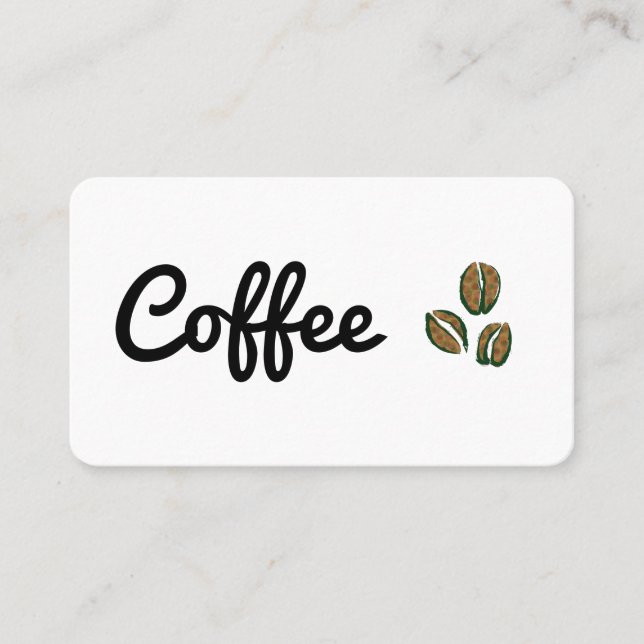Coffee Beans Business Card (Front)