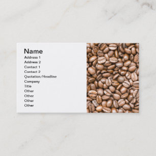 Coffee beans business card