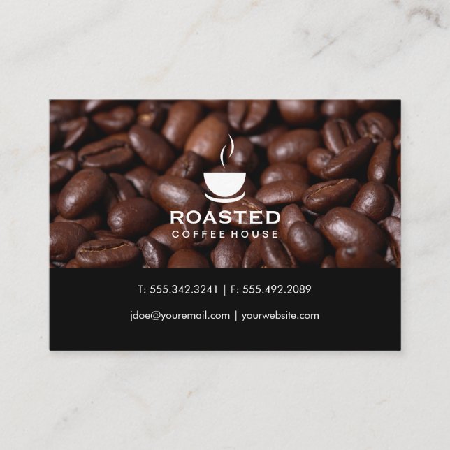 Coffee Beans Business Card (Front)