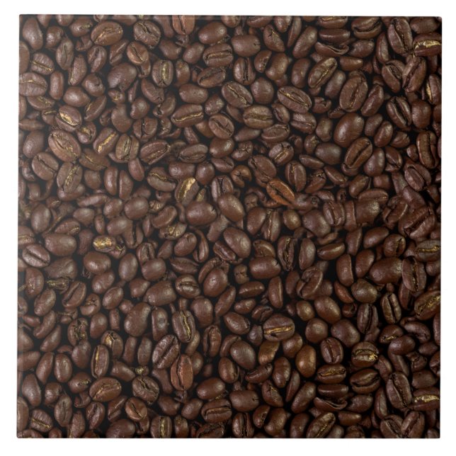 Coffee Beans Ceramic Tile (Front)