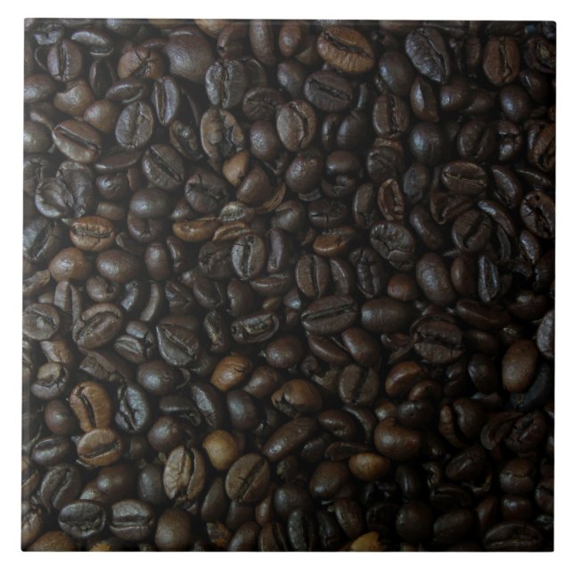 Coffee Beans Ceramic Tile (Front)