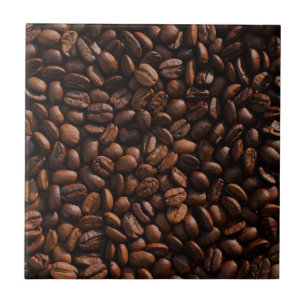 coffee beans ceramic tile