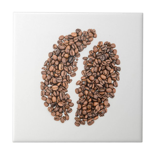 Coffee Beans Ceramic Tile (Front)