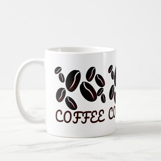 Coffee beans coffee mug (Left)