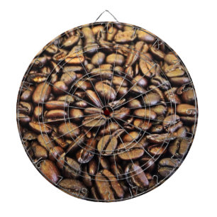 coffee beans dartboard
