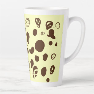 Coffee beans design latte mug