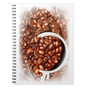 Coffee Beans Elite Modern Design Cafeteria Cool Notebook