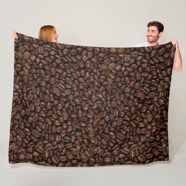 Coffee Beans Fleece Blanket (In Situ)