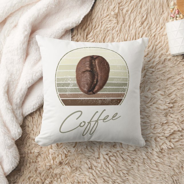 Coffee Beans For Espresso And Retro Barista Cushion (Blanket)