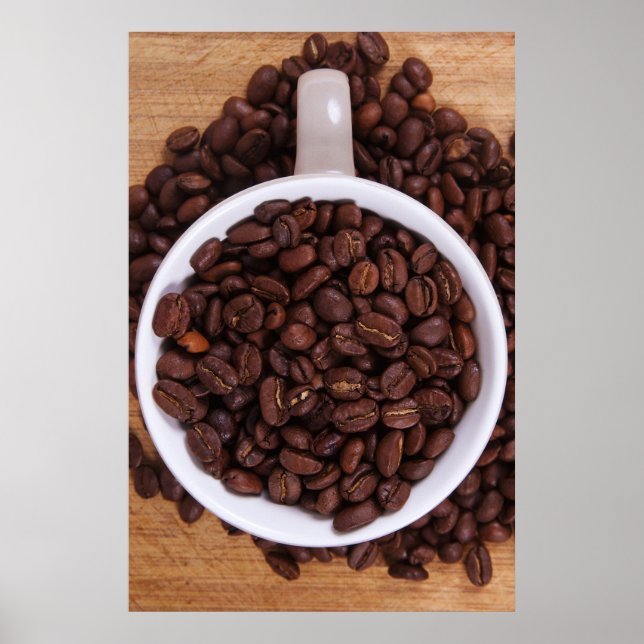 Coffee beans grains poster (Front)
