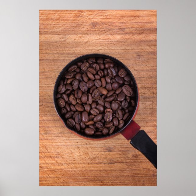 Coffee beans grains poster (Front)