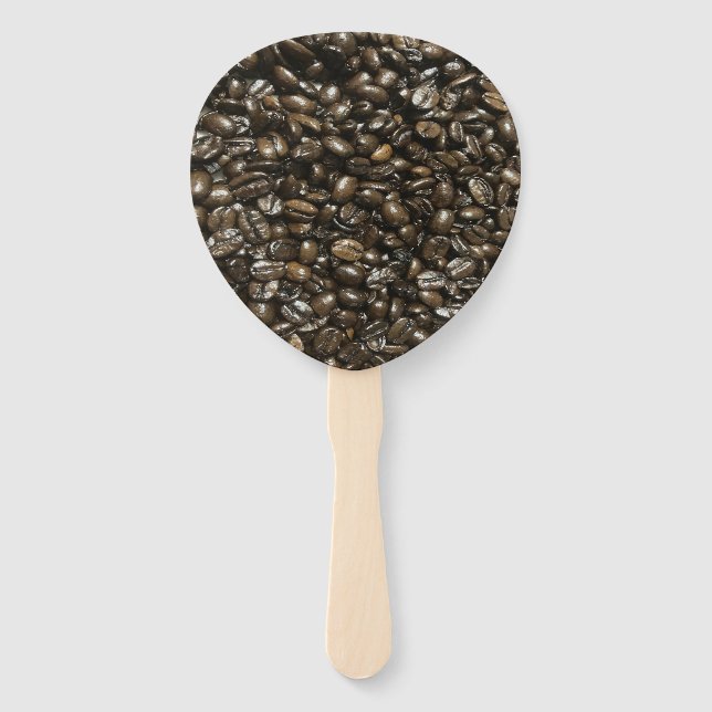 Coffee Beans Hand Fan (Front)