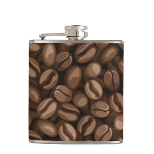 Coffee beans hip flask