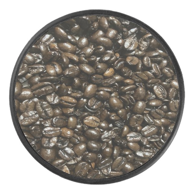 Coffee Beans Hockey Puck (Front)