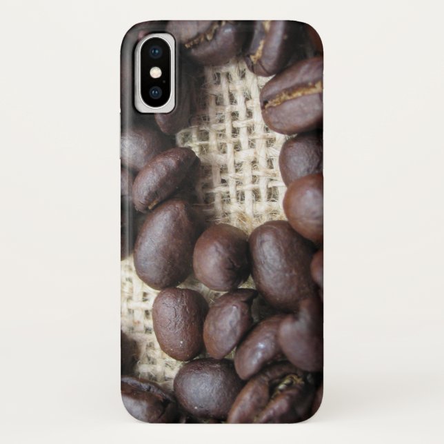 Coffee Beans iPhone X Case (Back)