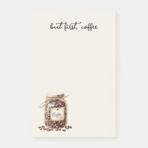 Coffee Beans Jar Post-it Notes