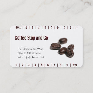Coffee Beans Loyalty Card