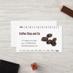 Coffee Beans Loyalty Card