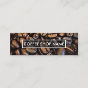 coffee beans loyalty program card