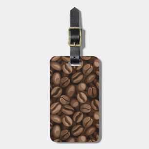 Coffee beans luggage tag