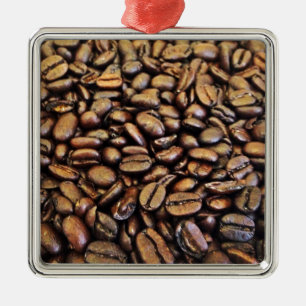 coffee beans metal ornament