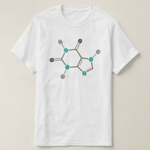 coffee beans molecular caffeine T-Shirt