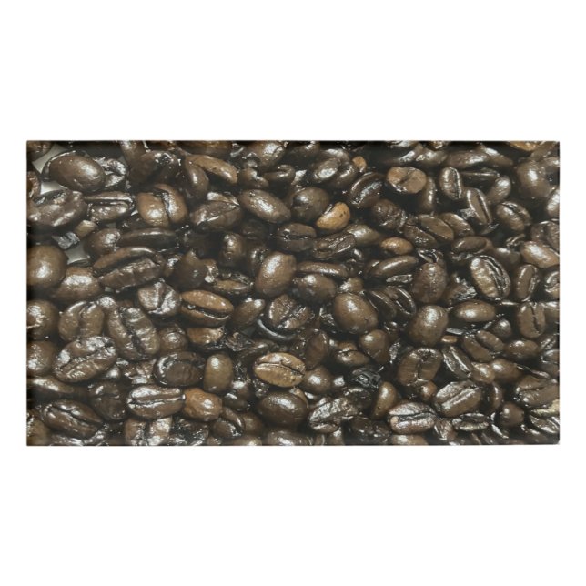 Coffee Beans Name Tag (Front)