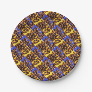 Coffee Beans Paper Plate
