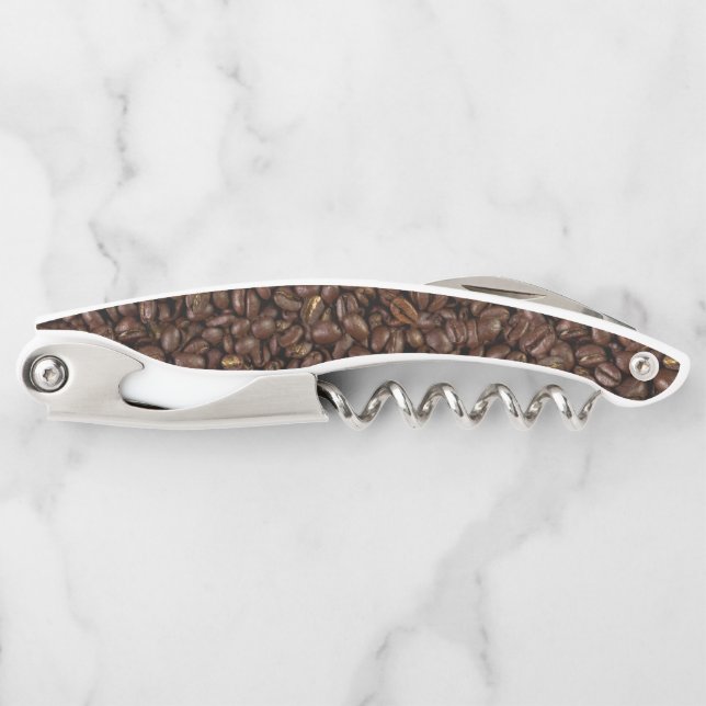 Coffee Beans Pattern Corkscrew (Front)