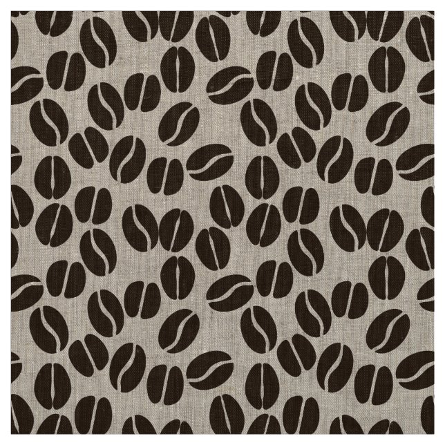 coffee beans pattern fabric (Swatch)