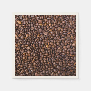 Coffee beans pattern napkin