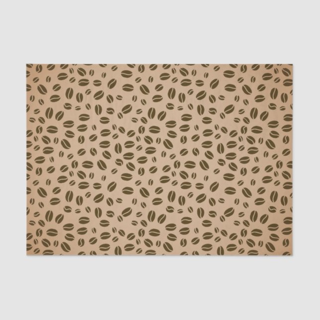 Coffee beans pattern tissue paper (Front)