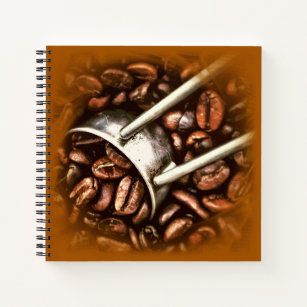 Coffee Beans Photo Excellent Classic Square Spiral Notebook