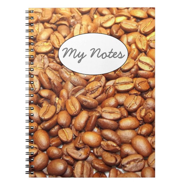 Coffee Beans Photograph Notebook (Front)