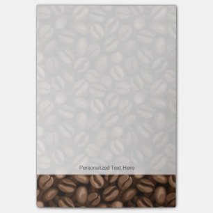 Coffee beans post-it notes