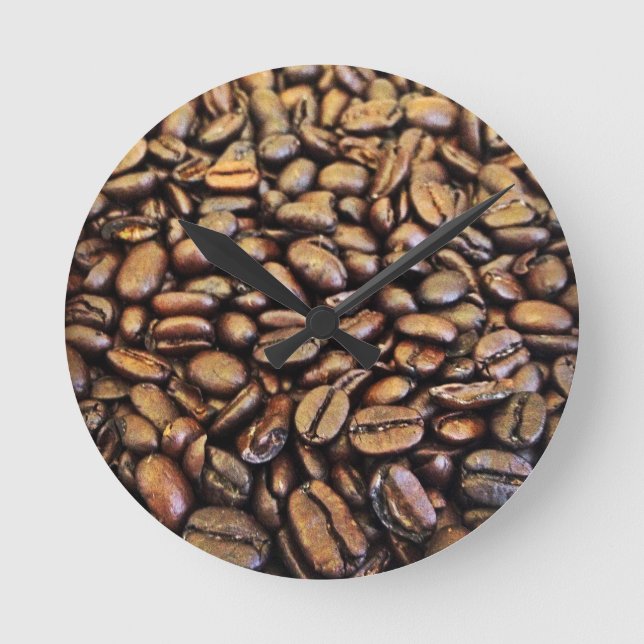 coffee beans round clock (Front)