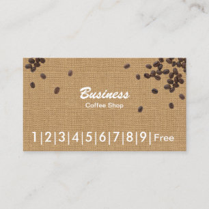 Coffee Beans Rustic Burlap Coffee Loyalty