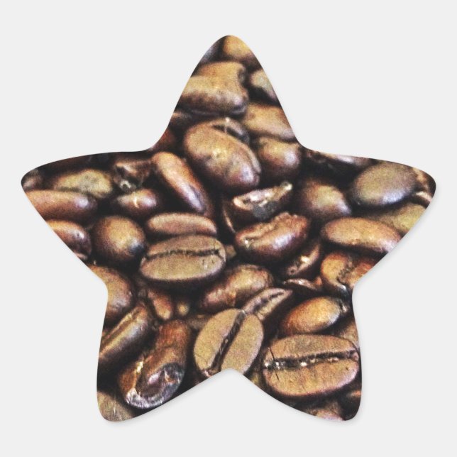 coffee beans star sticker (Front)
